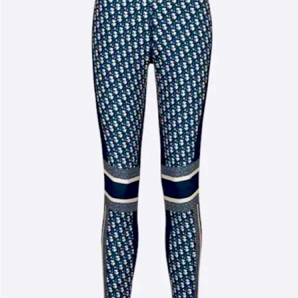 DIOR Leggings Oblique Technical Jersey Blue - Picture 8 of 15